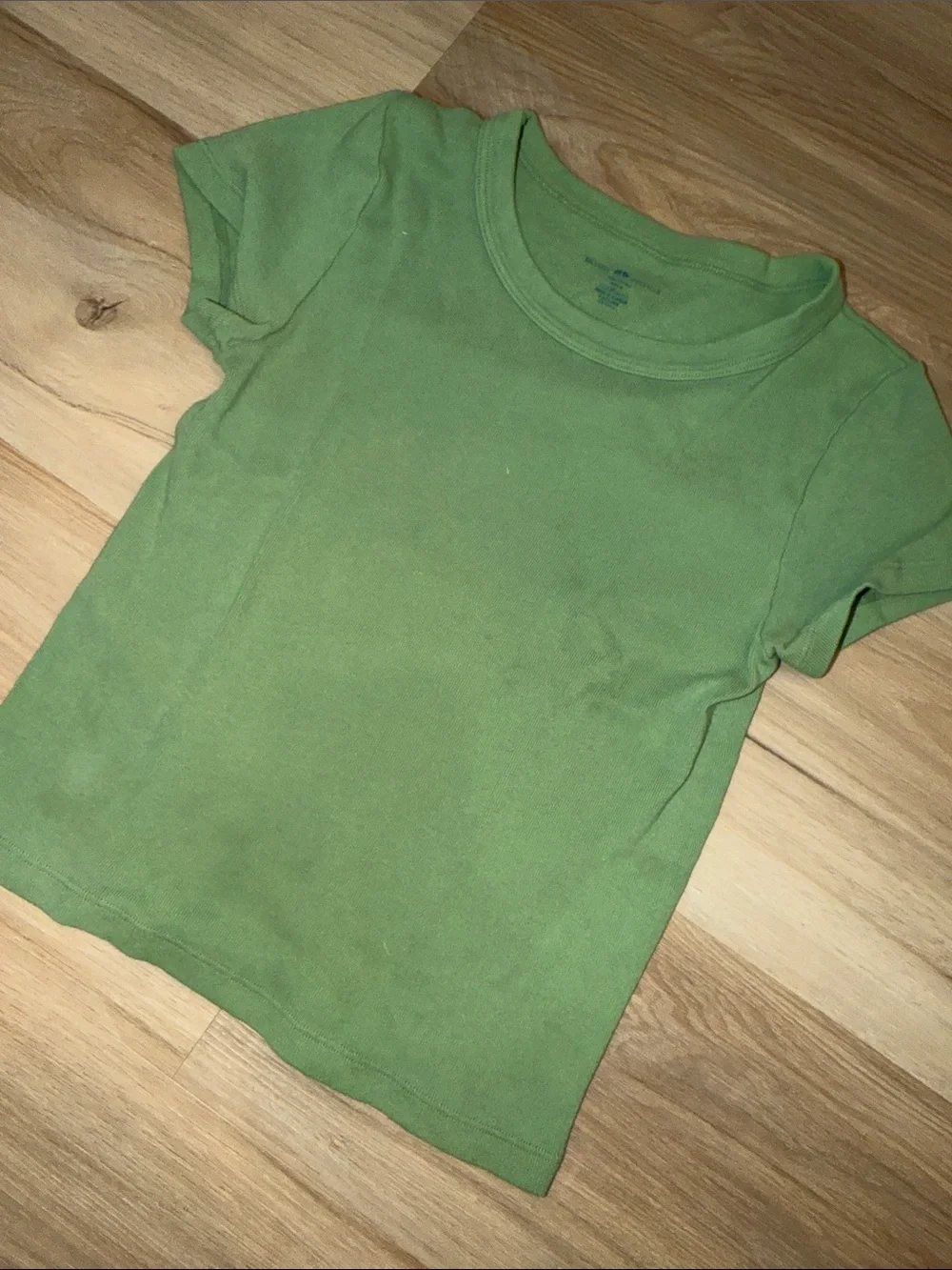 Brandy Melville Green Cotton Tee & Shorts Set xs like new worn once